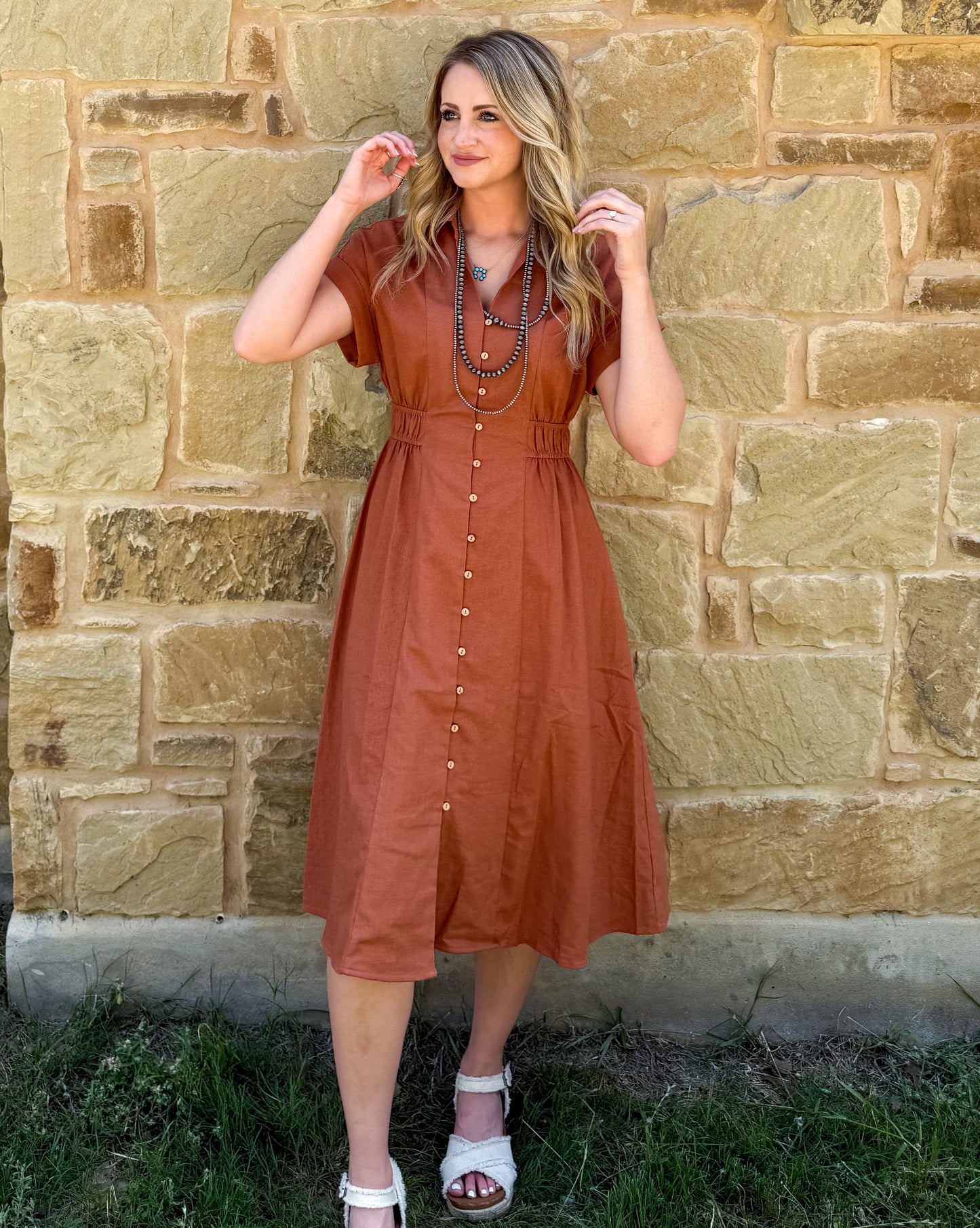 Western Rust Dress