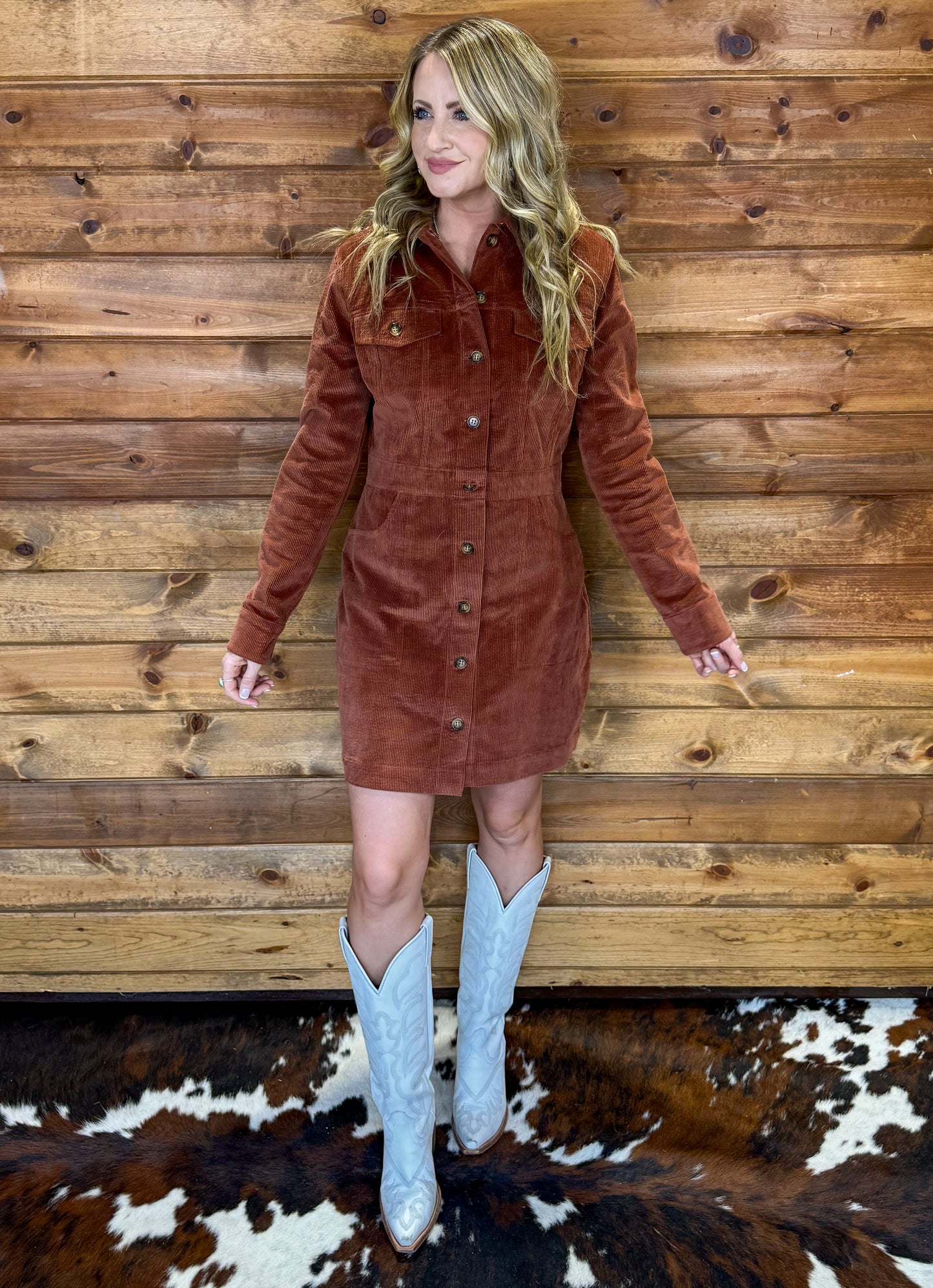 The Canyon Corduroy dress