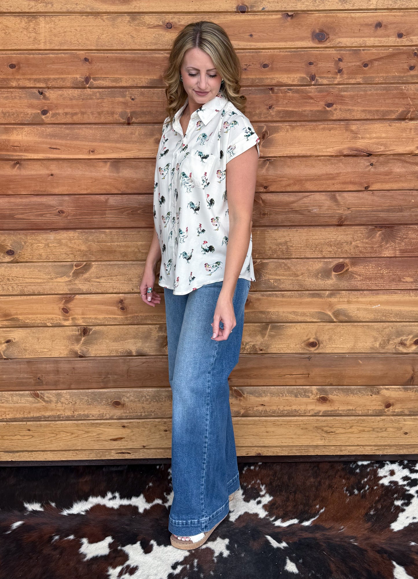 The Rooster Button-Up Top