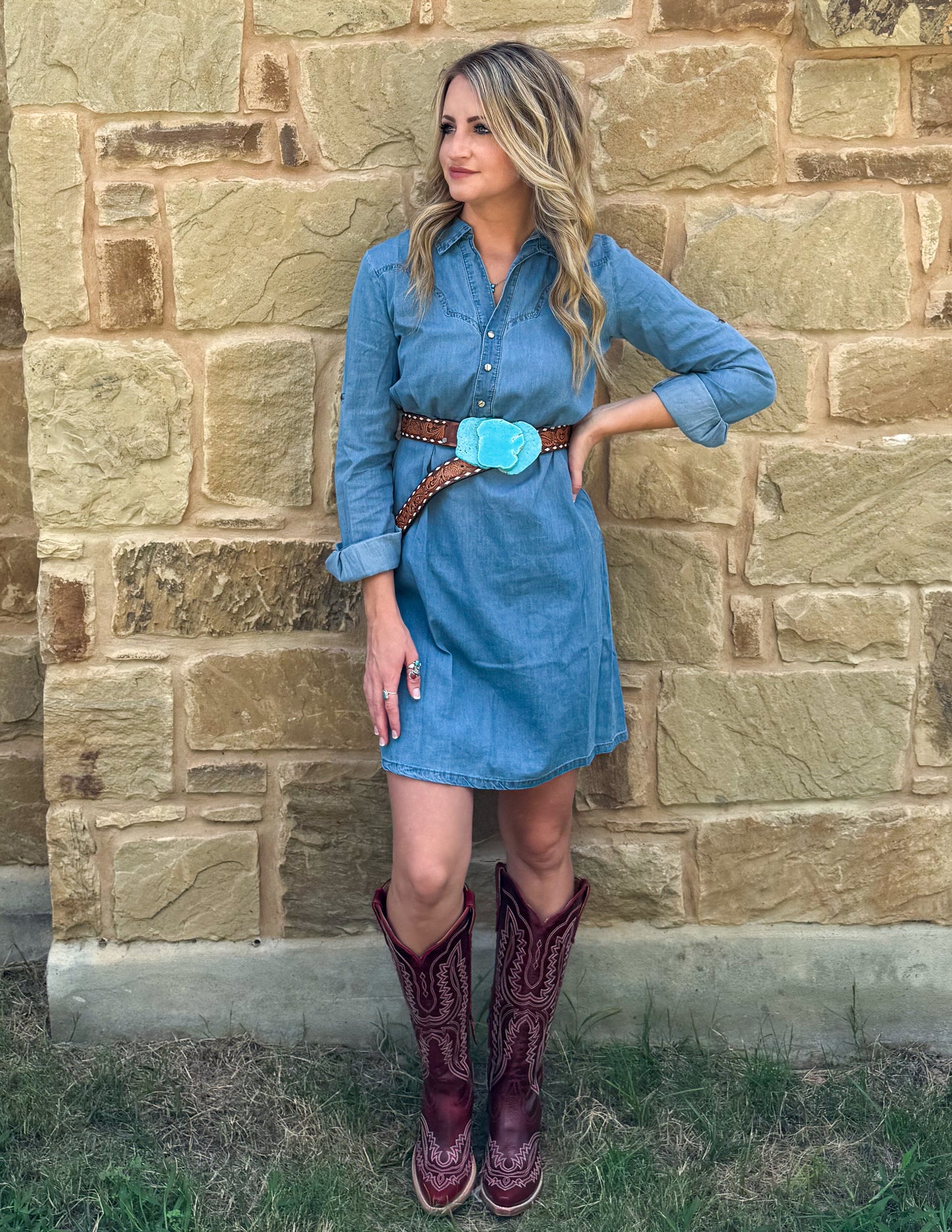 Mary Ann Denim Dress