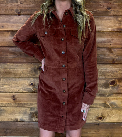 The Canyon Corduroy dress
