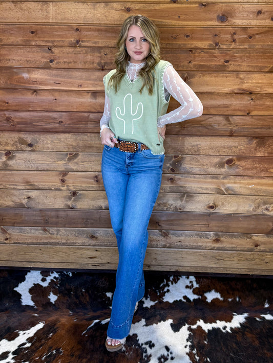 Cactus Sweater Vest