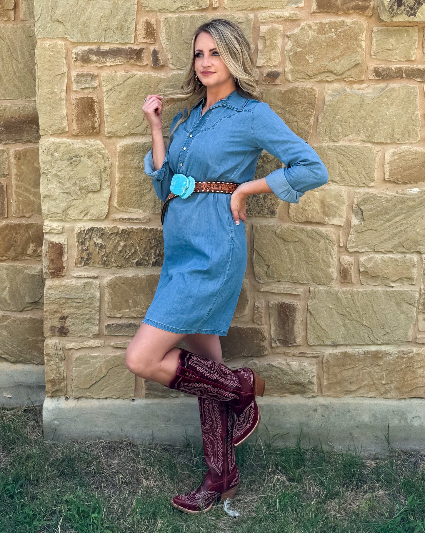 Mary Ann Denim Dress