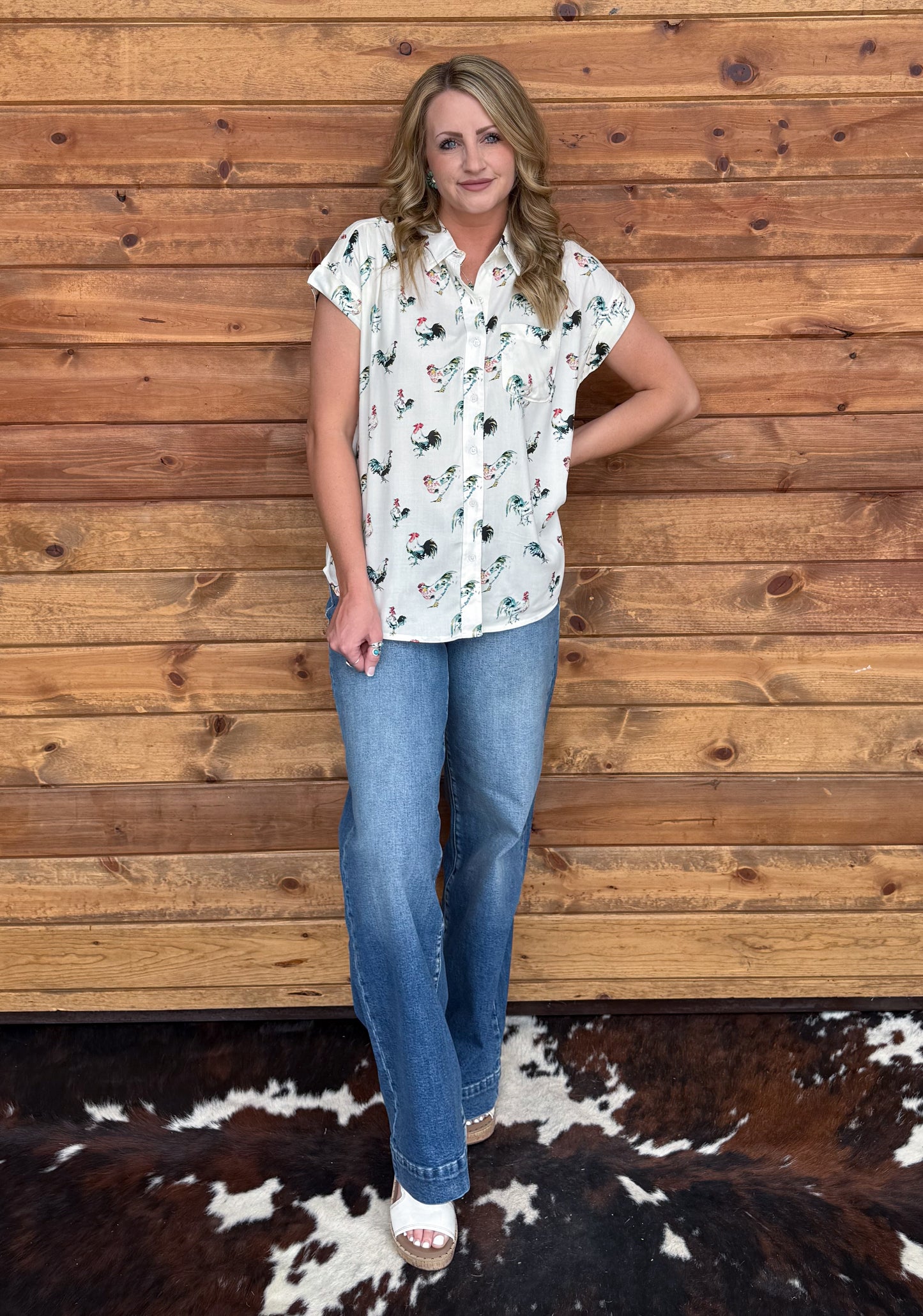 The Rooster Button-Up Top