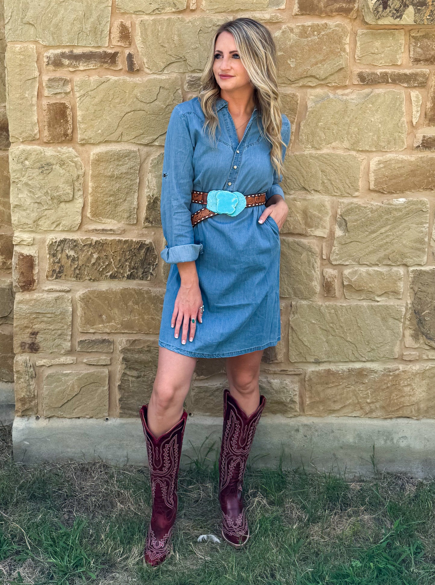 Mary Ann Denim Dress