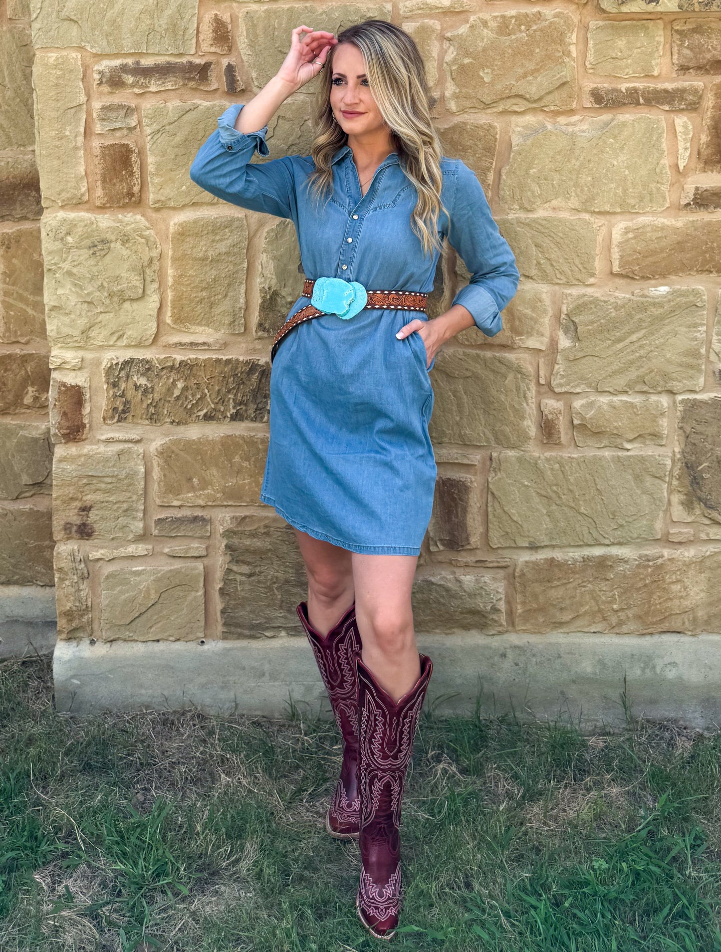 Mary Ann Denim Dress