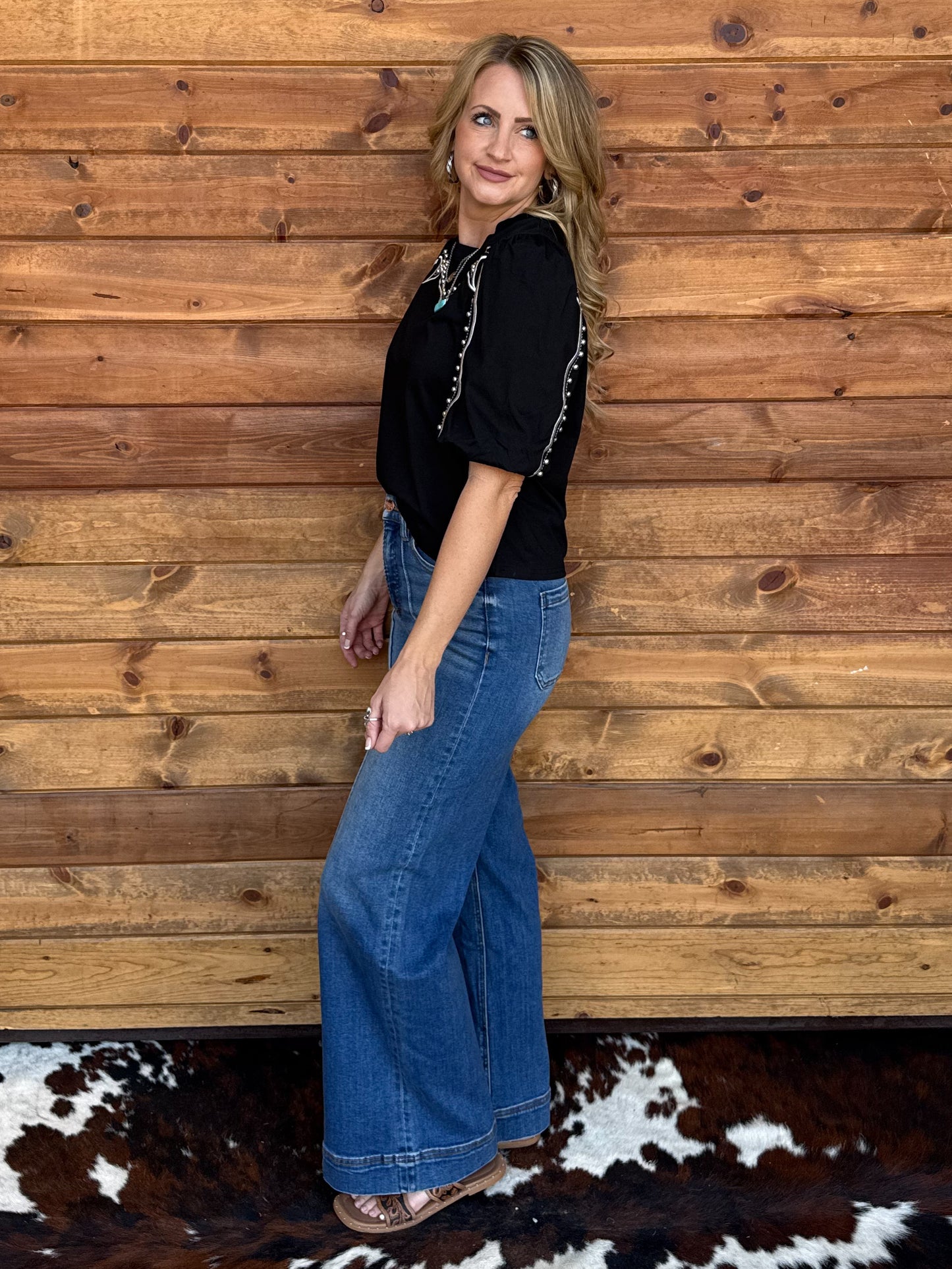 Western Babe Top *Black