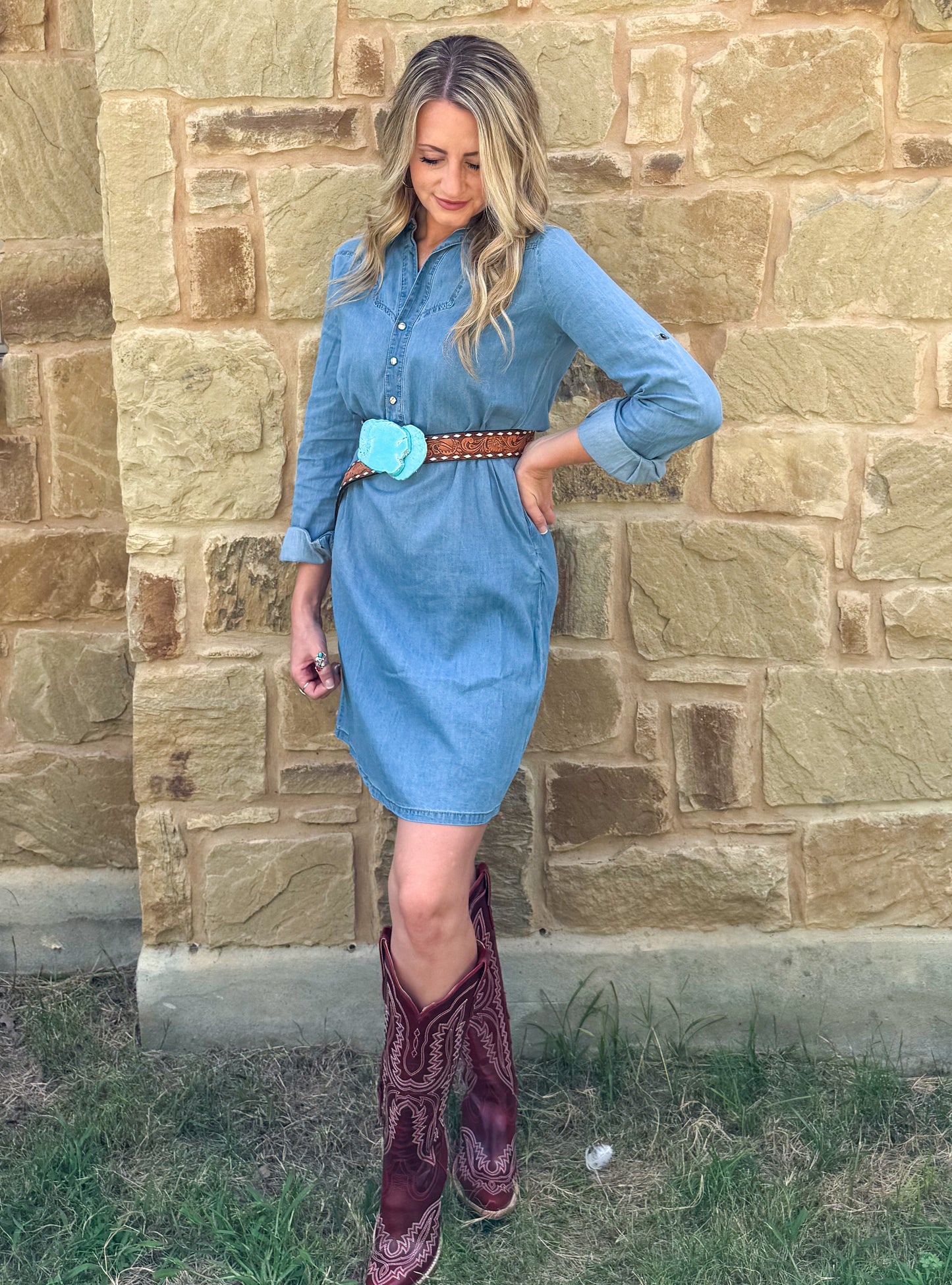 Mary Ann Denim Dress