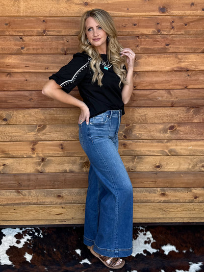 Western Babe Top *Black
