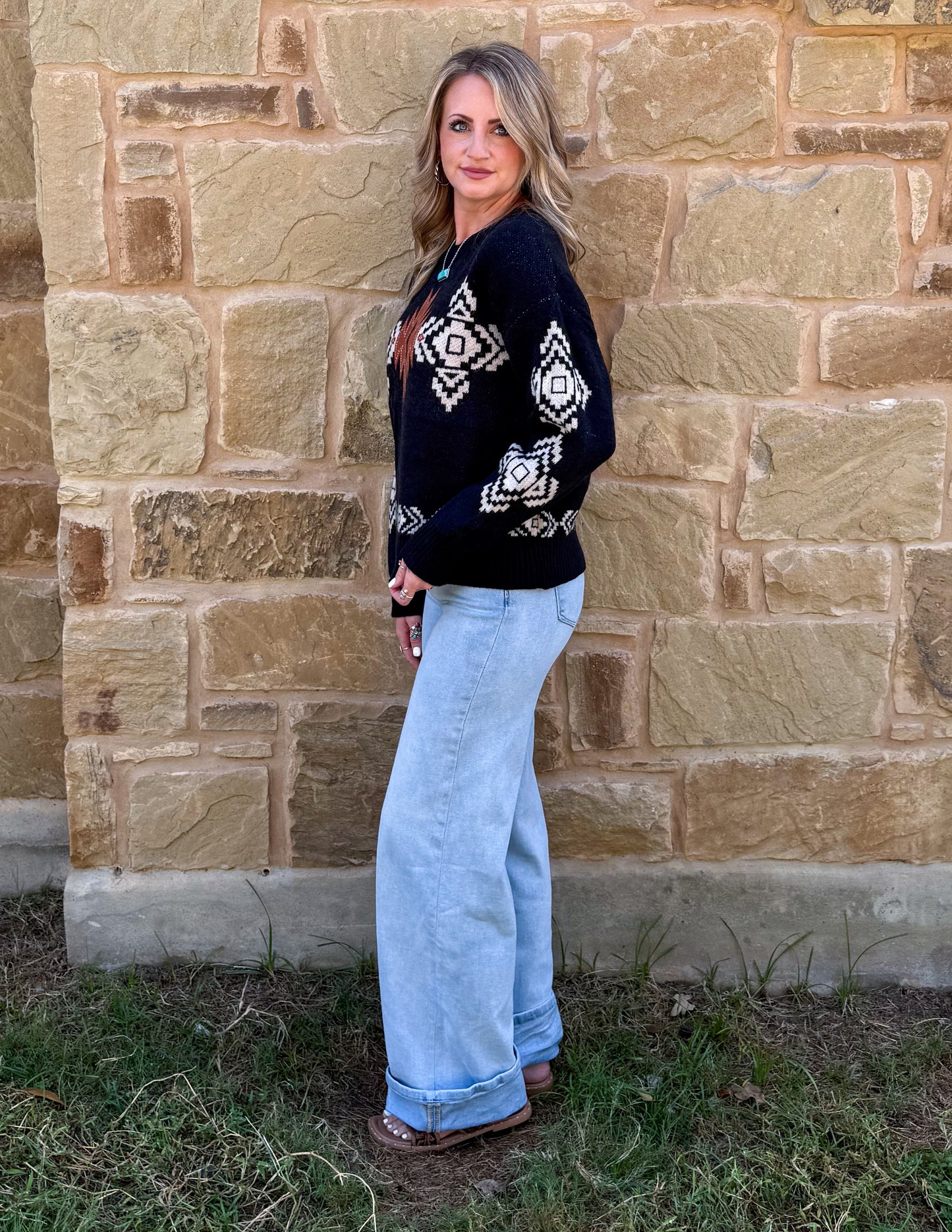 Southwestern Aztec Sweater