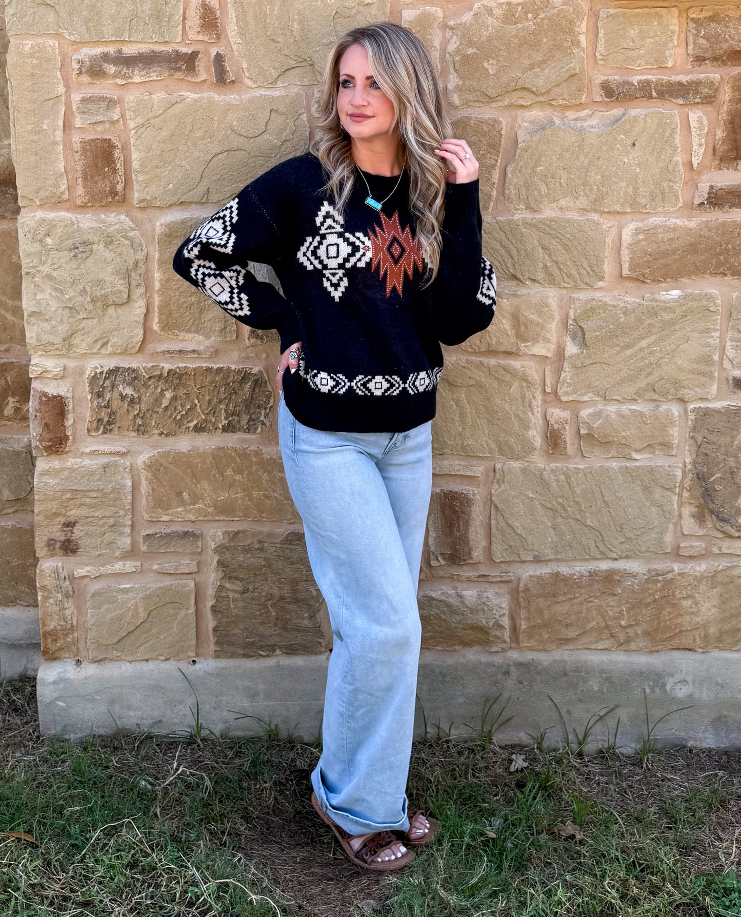 Southwestern Aztec Sweater