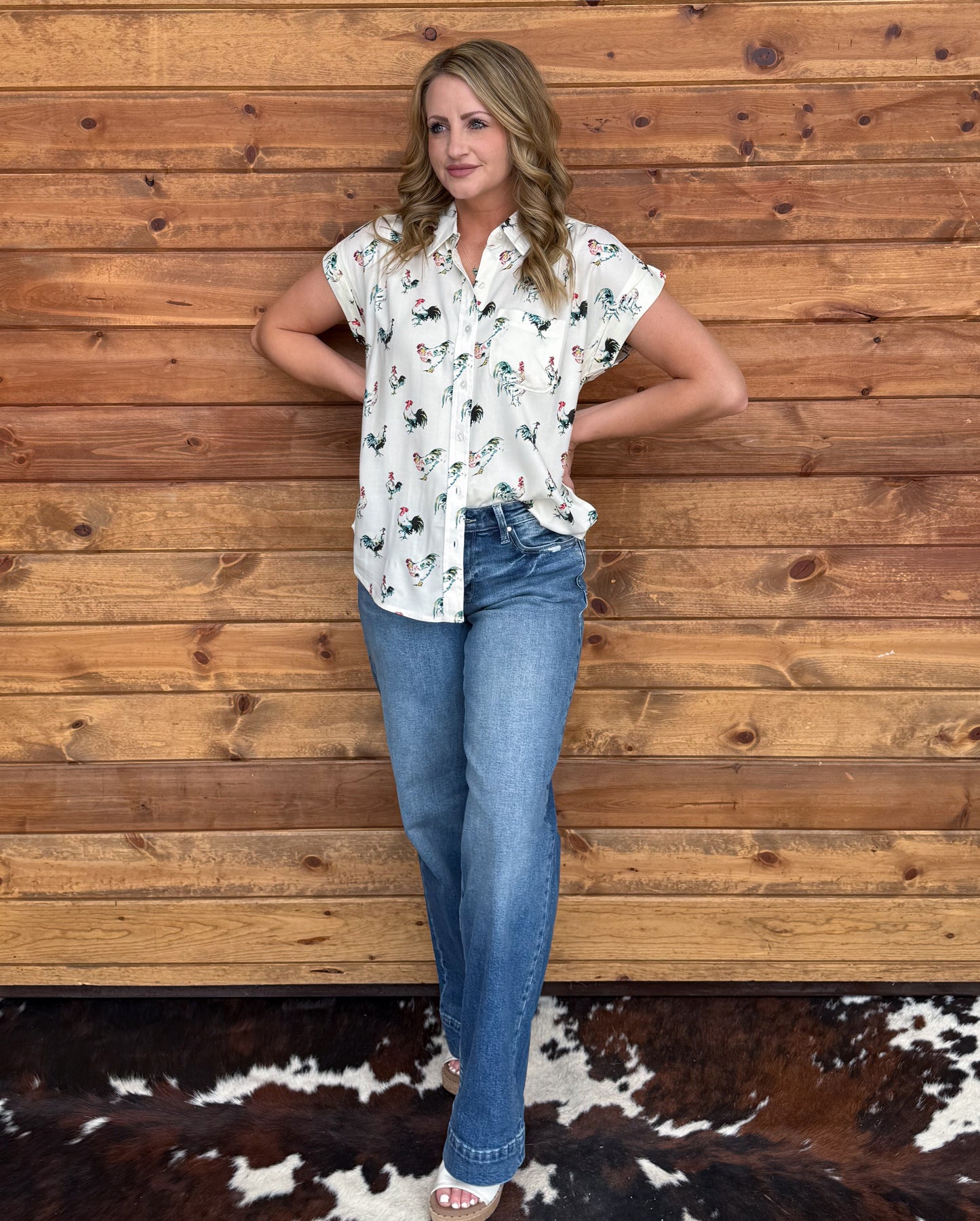 The Rooster Button-Up Top
