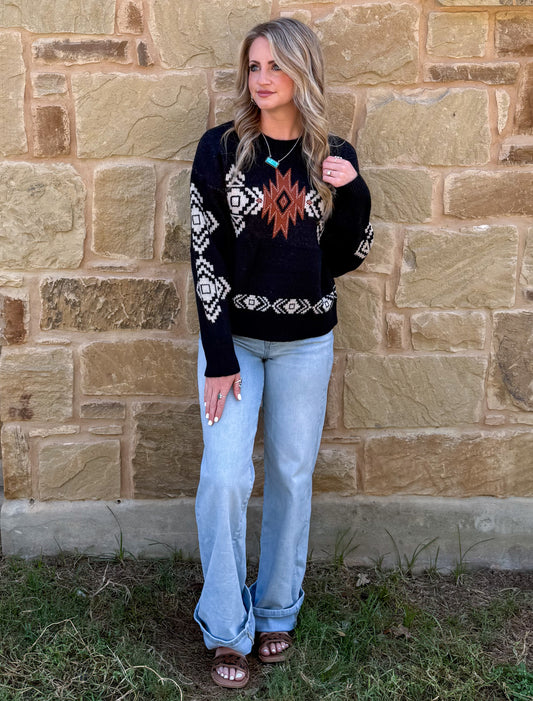 Southwestern Aztec Sweater