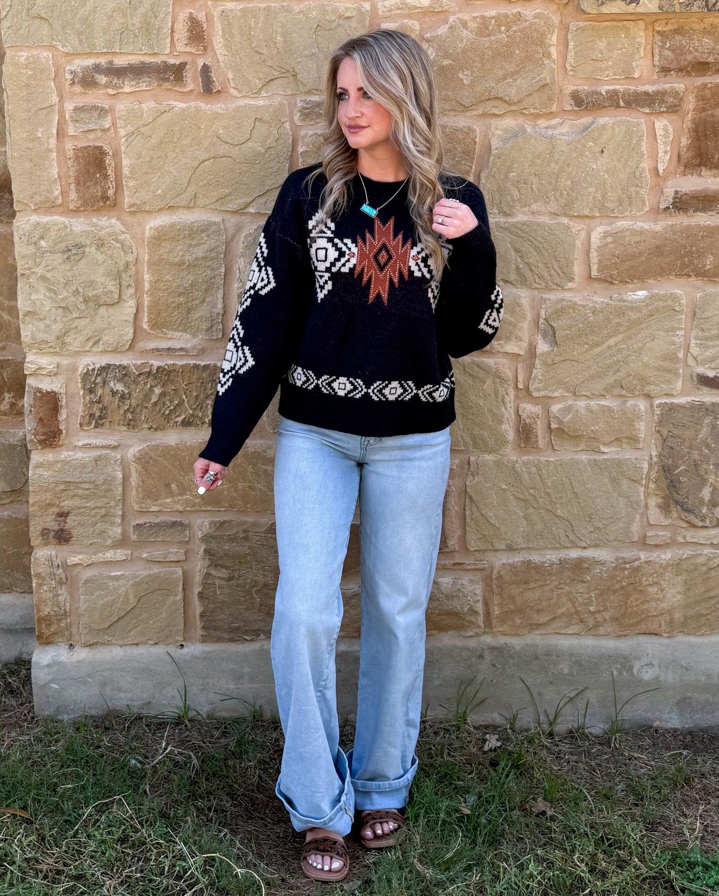 Southwestern Aztec Sweater