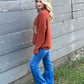 Tinsel Taos Sweater *Rust