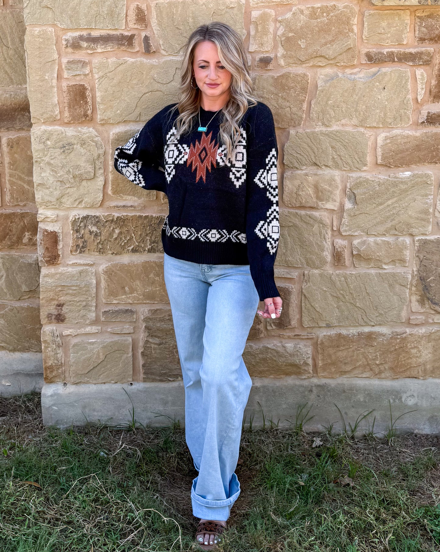 Southwestern Aztec Sweater