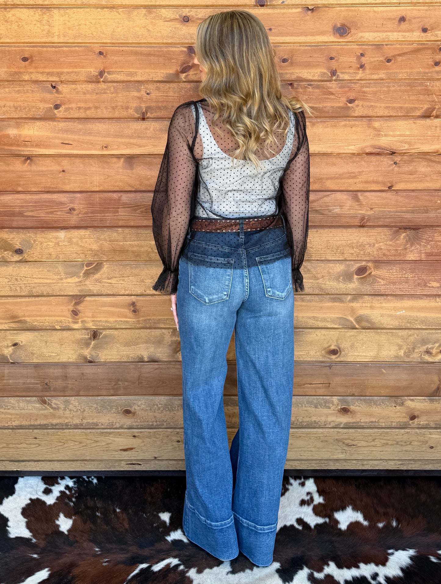 The April Sheer Blouse *Black