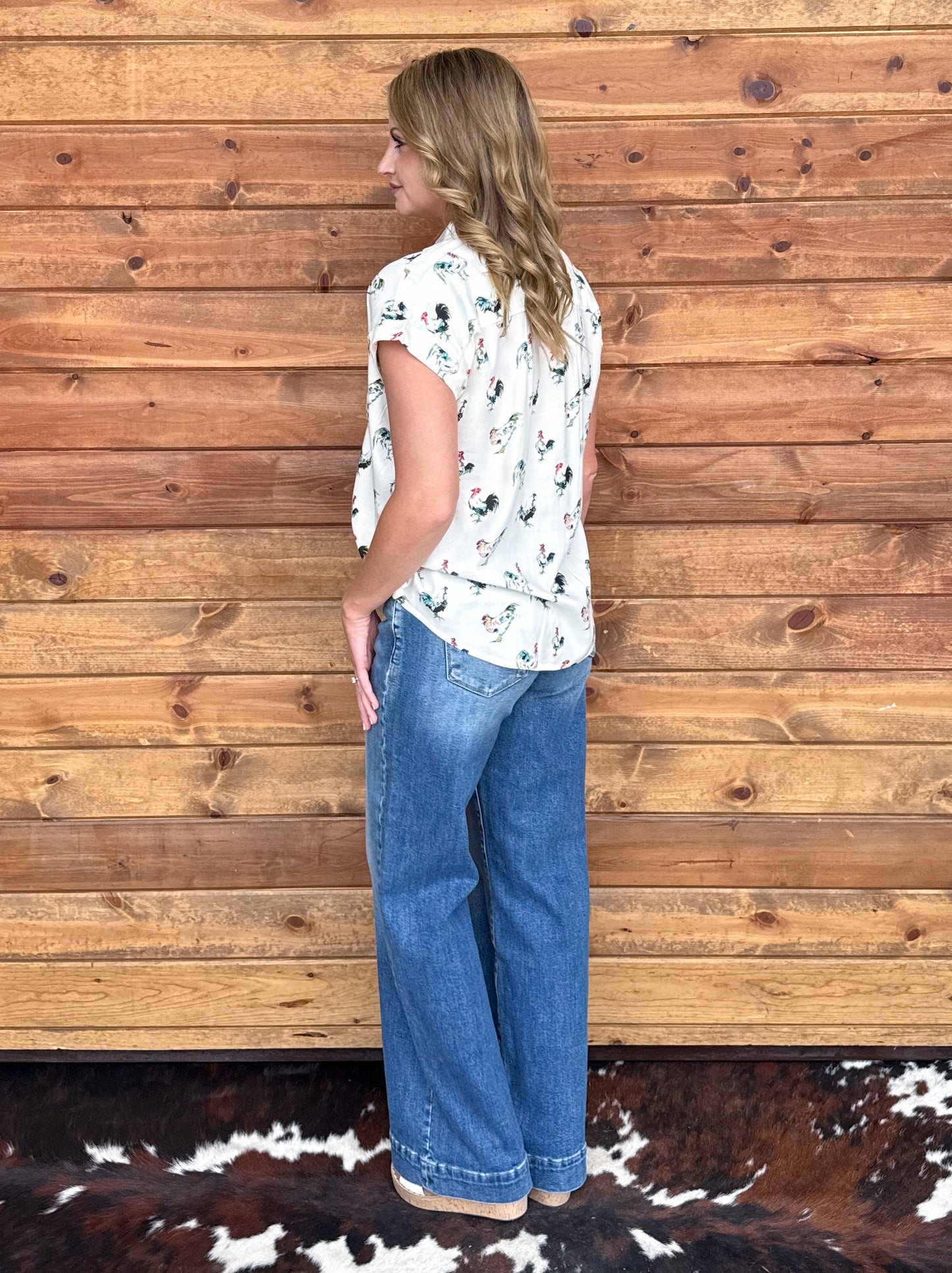 The Rooster Button-Up Top
