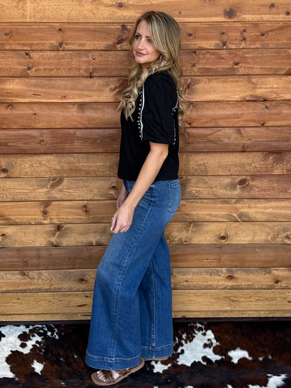 Western Babe Top *Black