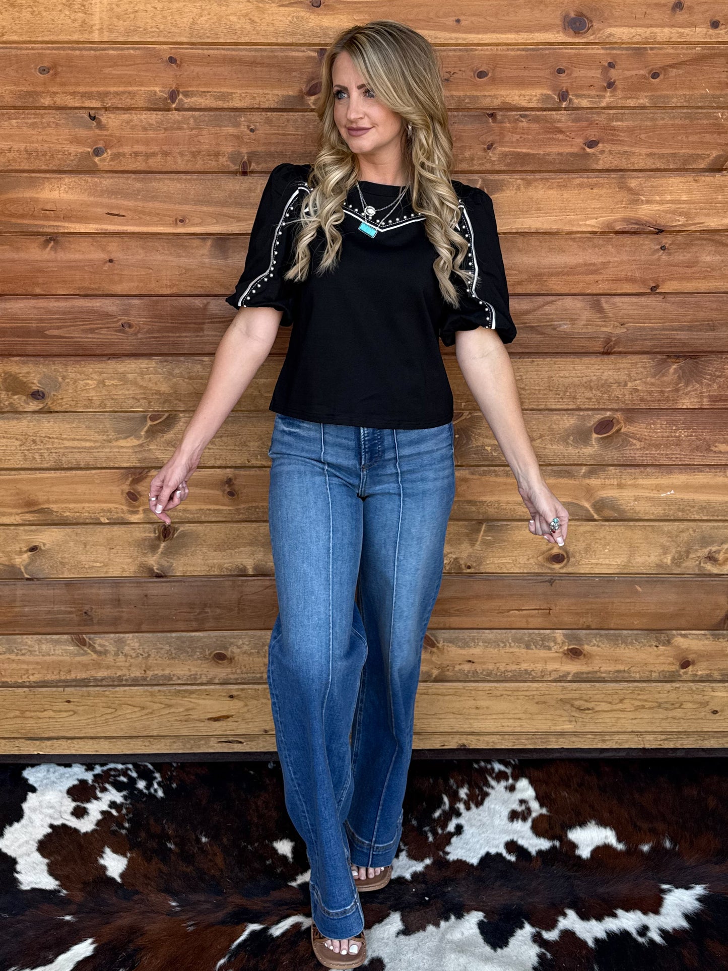 Western Babe Top *Black