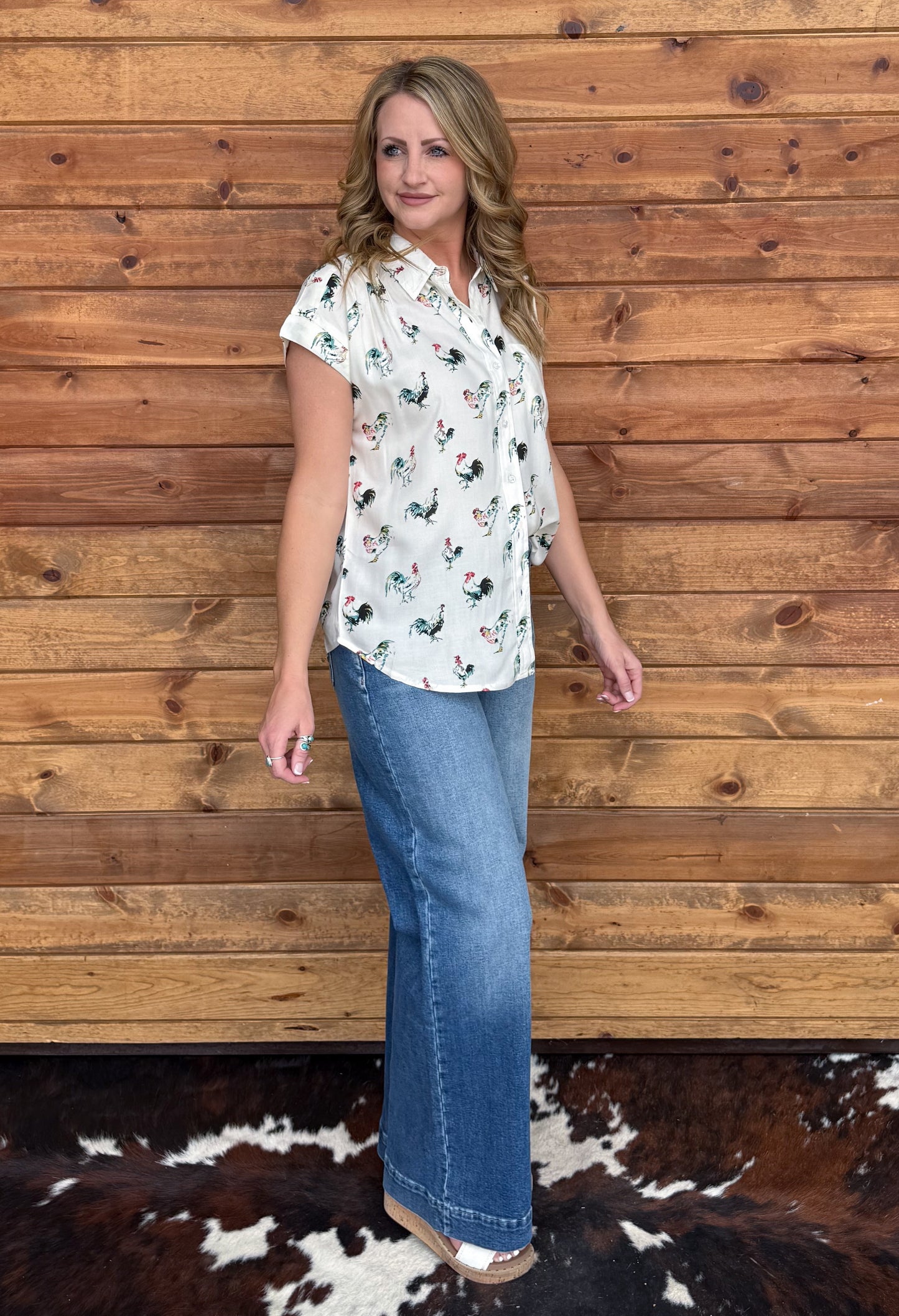 The Rooster Button-Up Top
