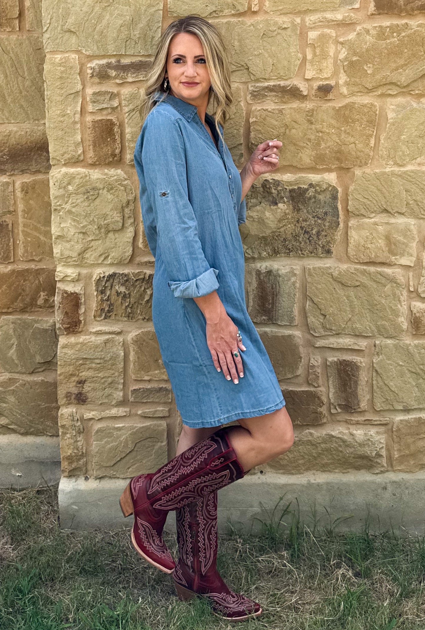 Mary Ann Denim Dress