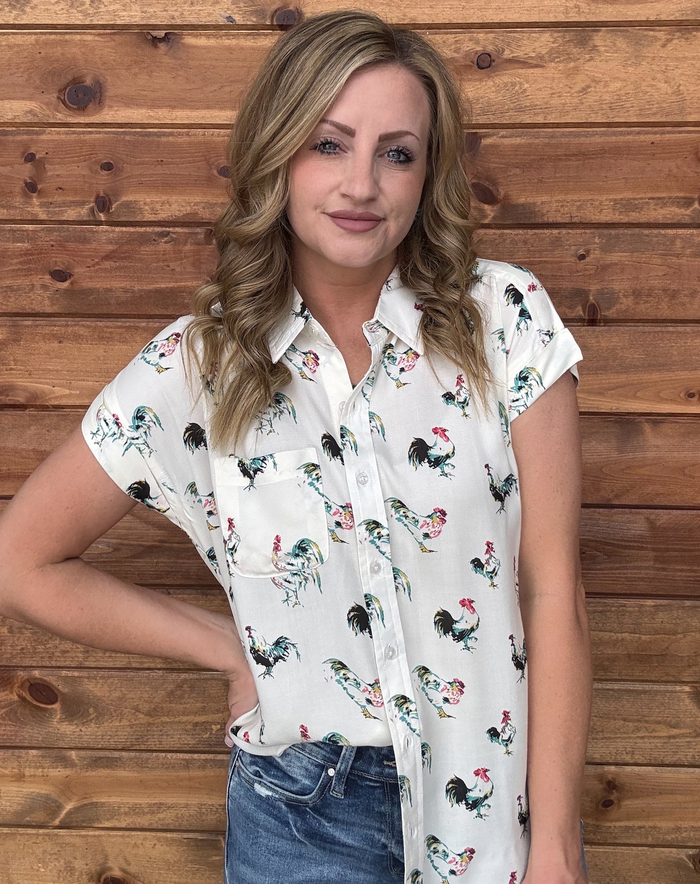 The Rooster Button-Up Top
