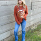 Tinsel Taos Sweater *Rust