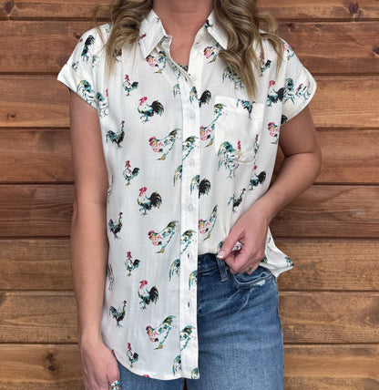 The Rooster Button-Up Top