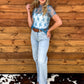 Floral Lace Mesh Top *Jade