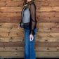 The April Sheer Blouse *Black
