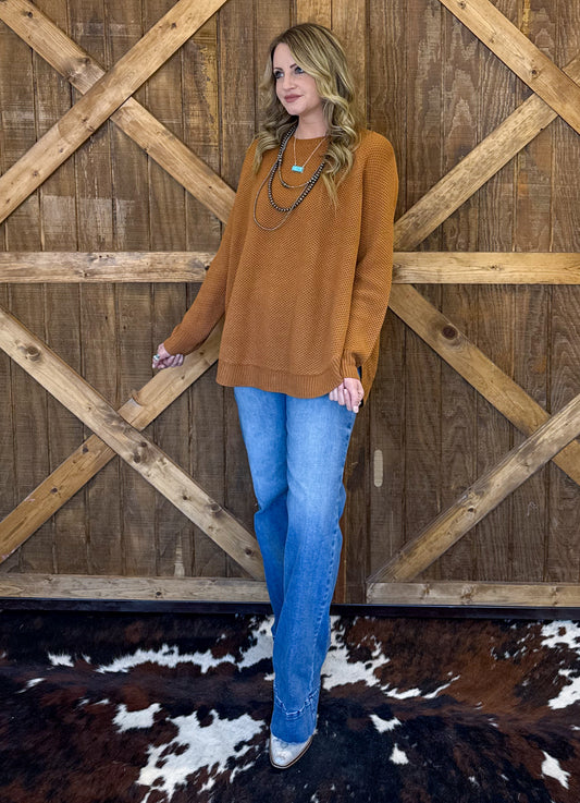The Hadley Sweater *Caramel