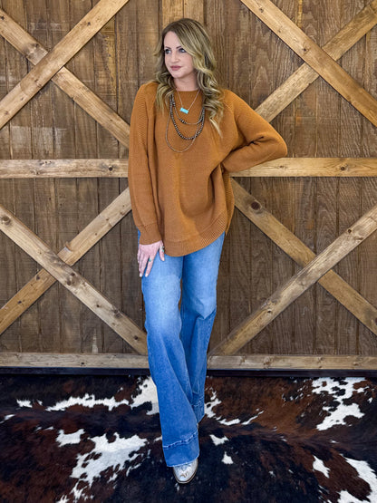The Hadley Sweater *Caramel