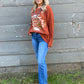 Tinsel Taos Sweater *Rust