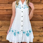 Roxanne Aztec Embroidered Dress