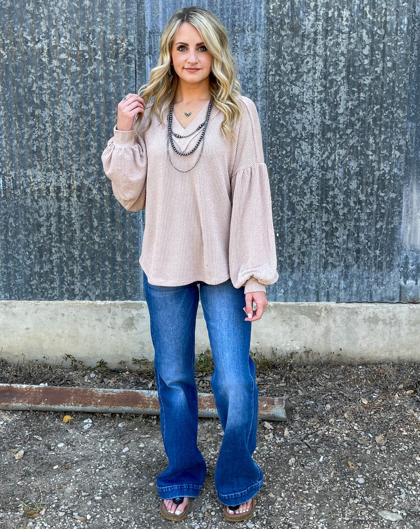 Casual Fall Long Sleeve *Oatmeal