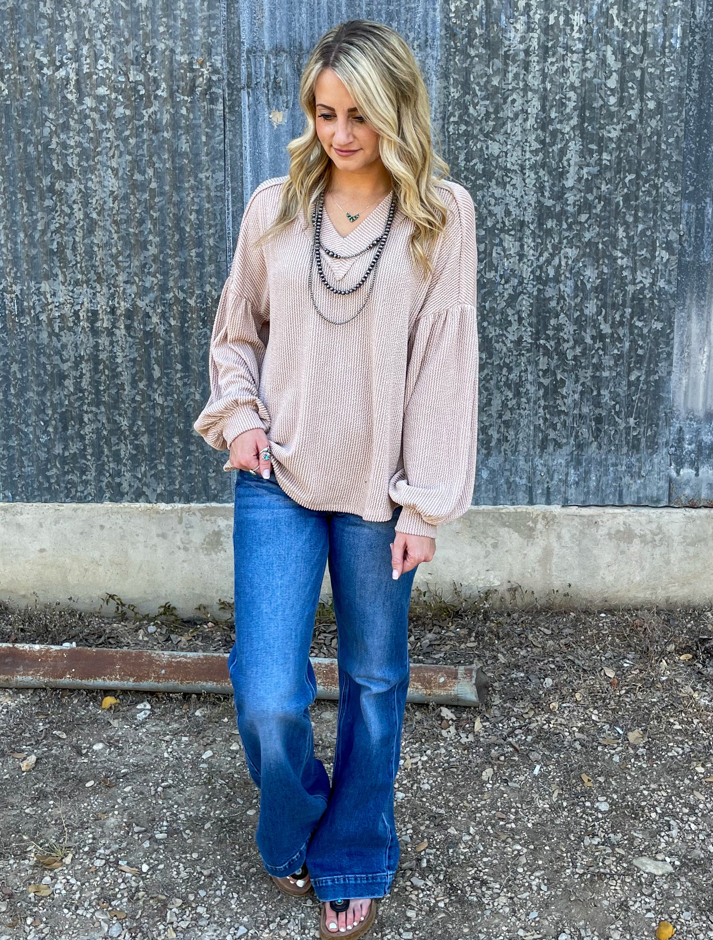 Casual Fall Long Sleeve *Oatmeal