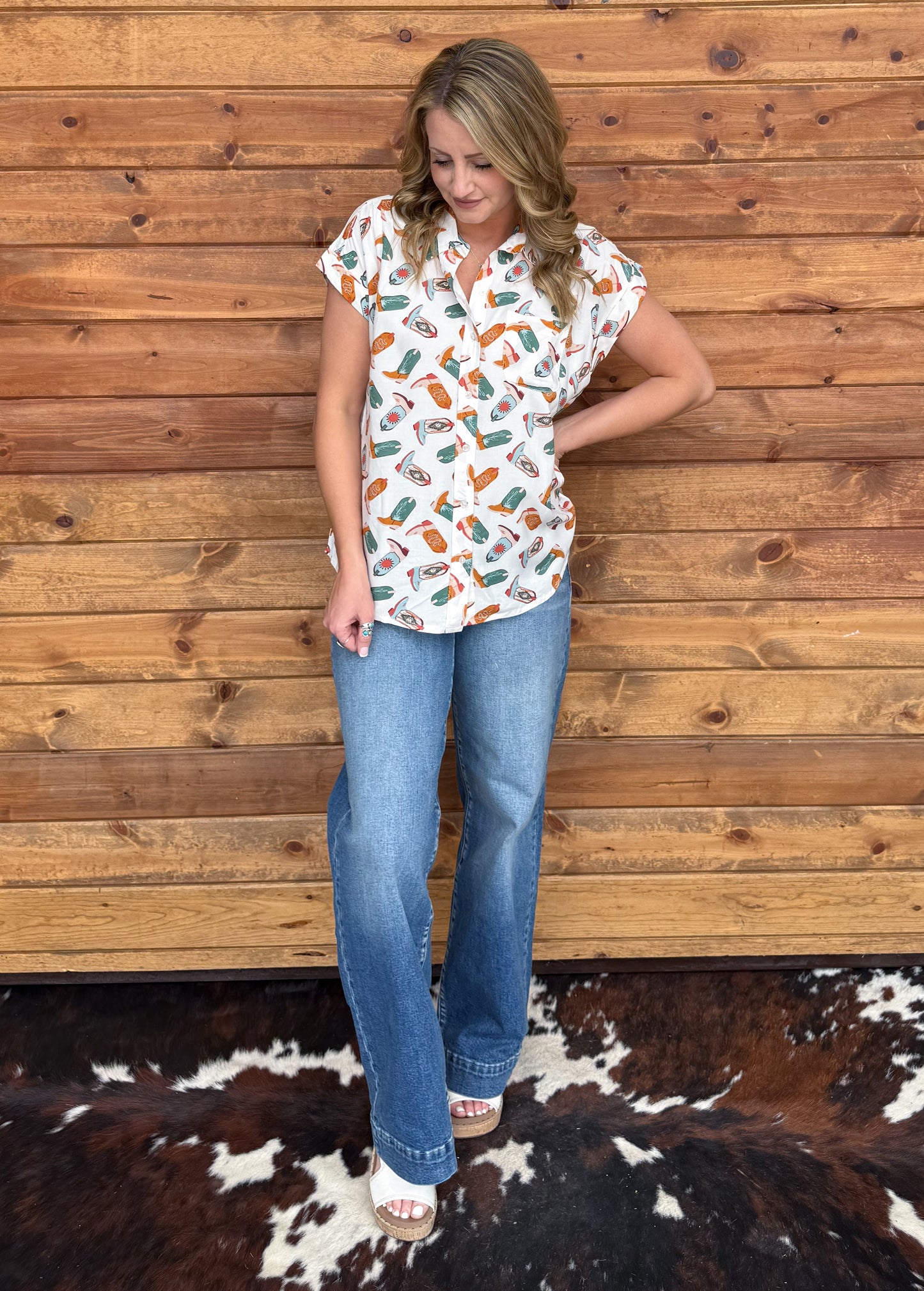 The Booties Button-Up Top
