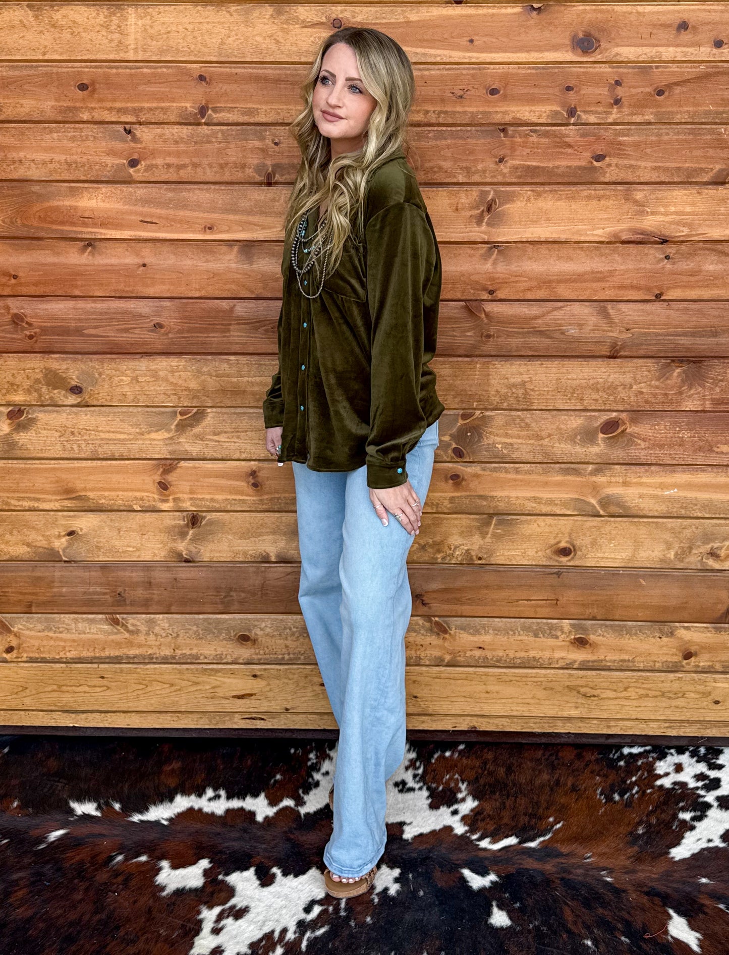 Velvet Moves Top *Agave