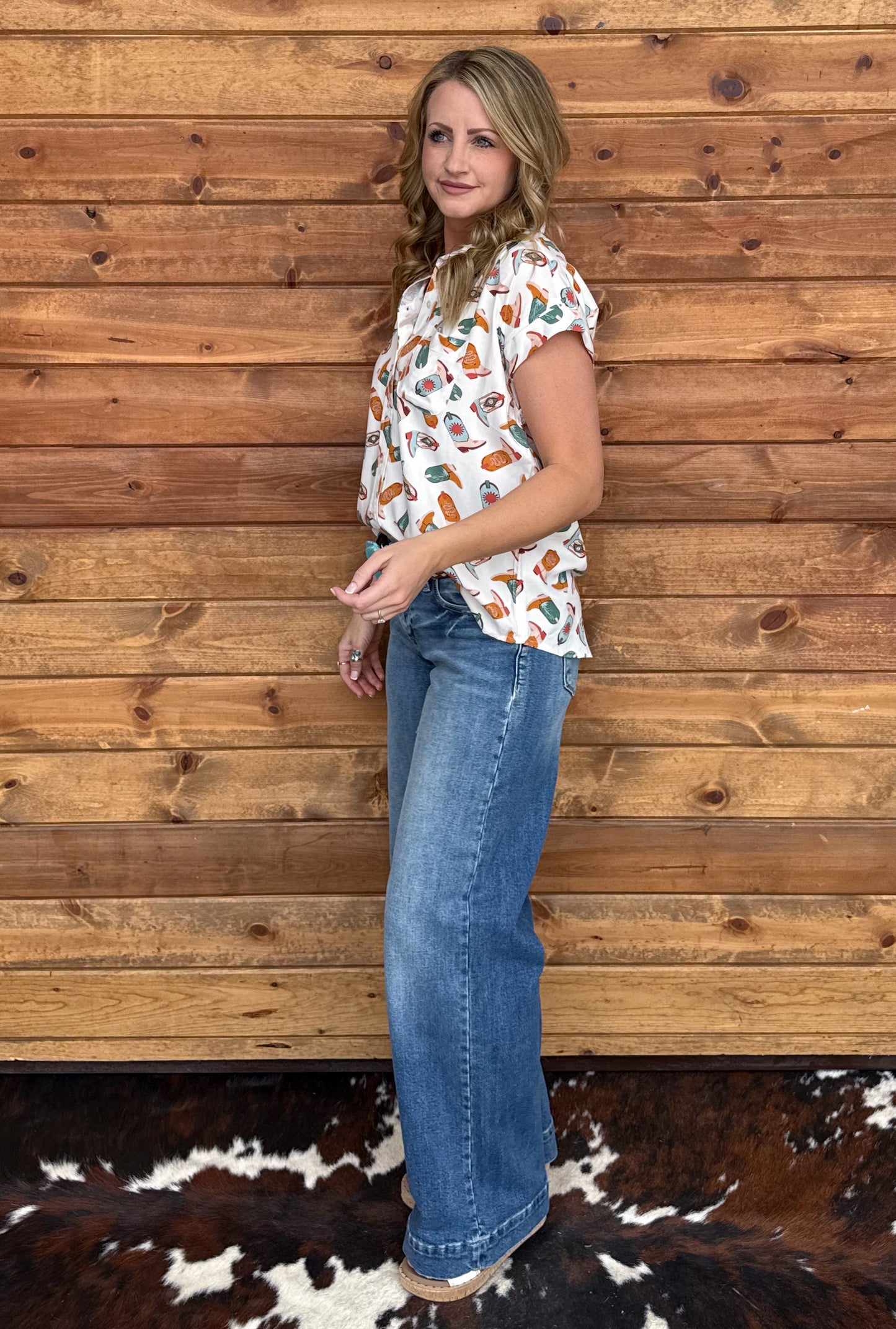 The Booties Button-Up Top