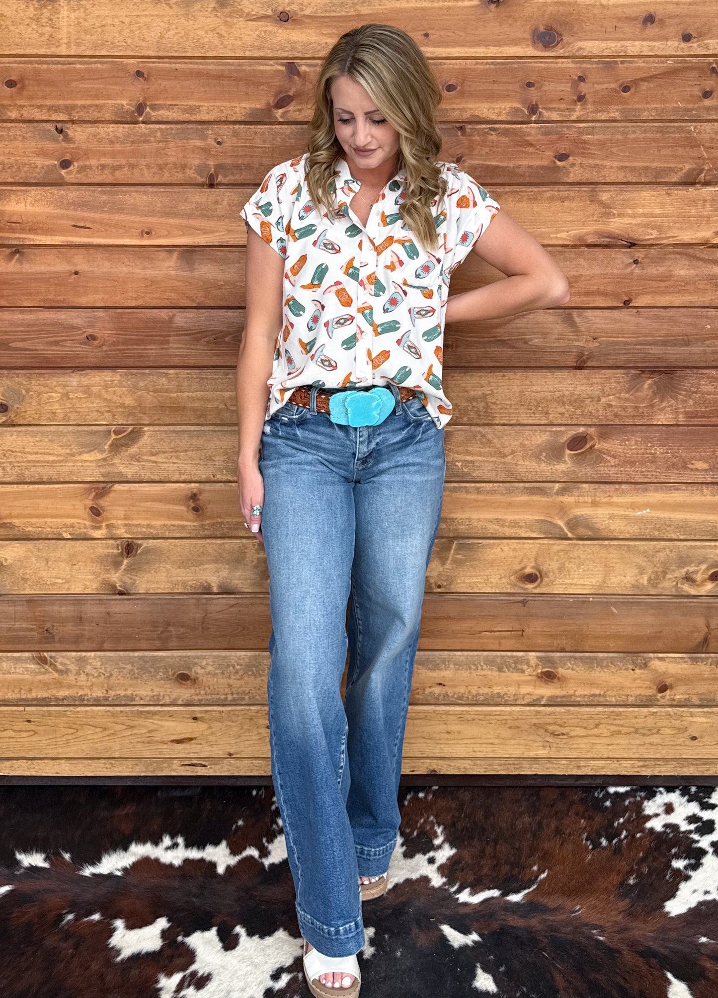 The Booties Button-Up Top