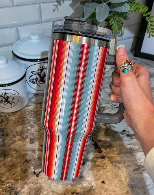 Red Serape 40oz Tumbler