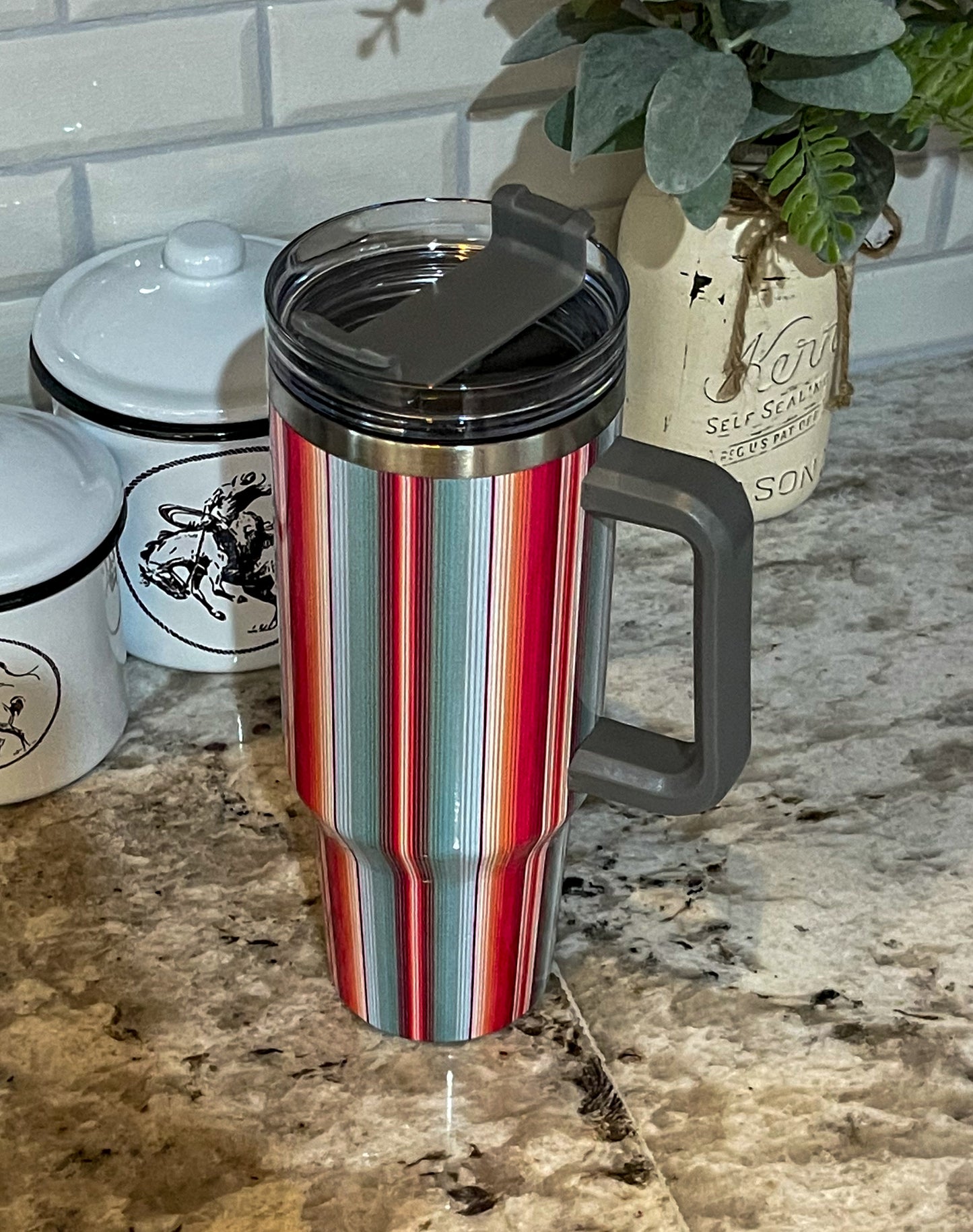 Red Serape 40oz Tumbler