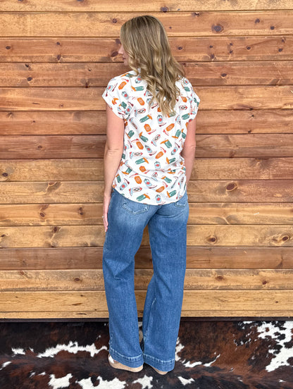 The Booties Button-Up Top