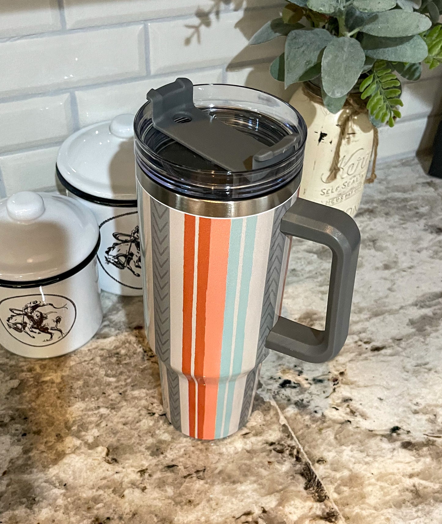 Peach Serape 40oz Tumbler