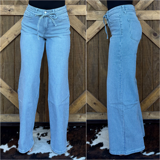 The Georgia Striped Vervet Jeans