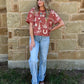 Out West Collage Tee *Rust