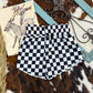 Checkerboard Athletic Shorts