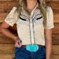 Cowgirl Pearl Snap Top *Ivory