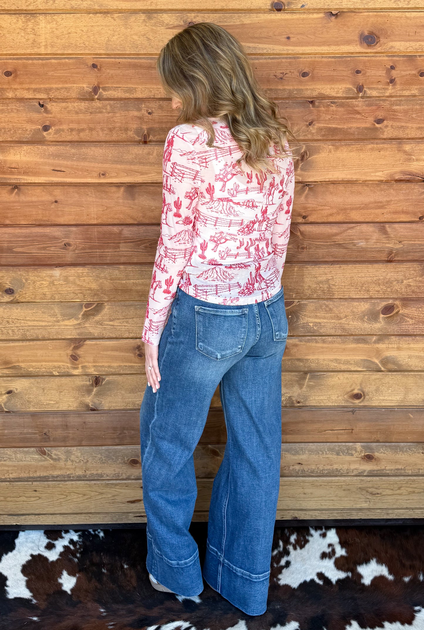 Desert Cowboy Mesh Top